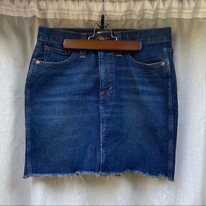 Madewell Stretch Denim Mini Skirt